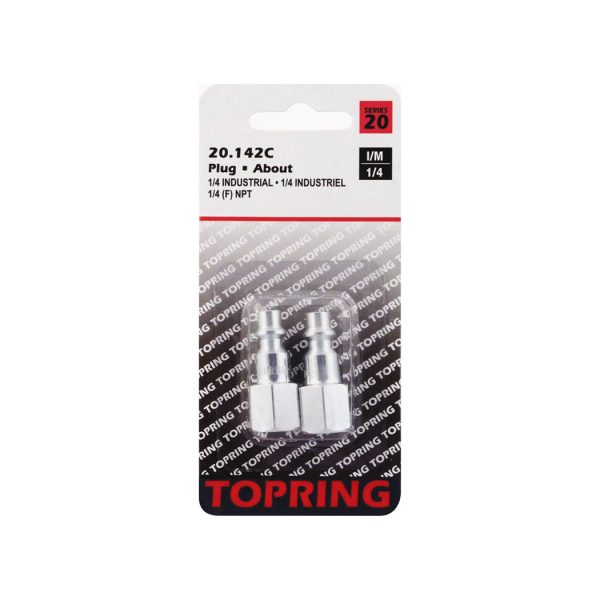 20.142C - Embout 1/4 industriel en acier 1/4 (F) NPT