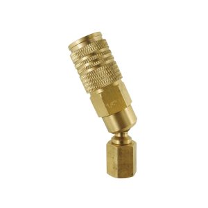 20.412C - Raccord rapide pivotant 1/4 po 2 en 1 en laiton 1/4 (F) NPT