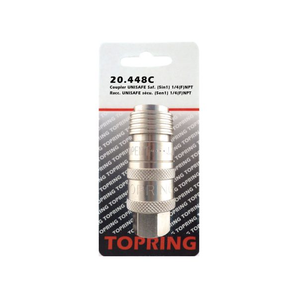 20.448C - Raccord rapide 1/4 universel en acier 1/4 (F) NPT