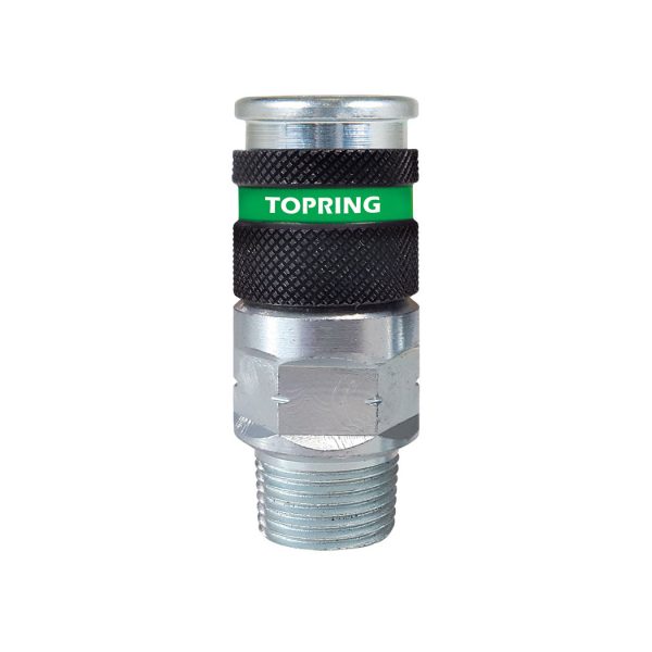 31.846.10 - Raccord rapide 7.8 mm Ultraflo en acier 1/4 (M) NPT (multiple de 10)