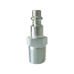 20.262 - 1/4 Industrial Steel Coupler Plug 3/8 (M) NPT (Multiple of 10)