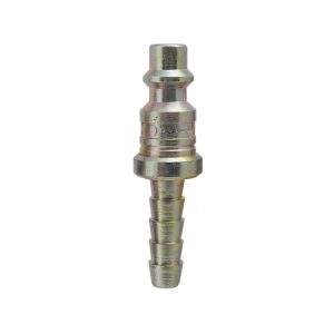 20.342 - 1/4 Industrial Steel Coupler Plug With 1/4 Hose Barb (Multiple of 10)
