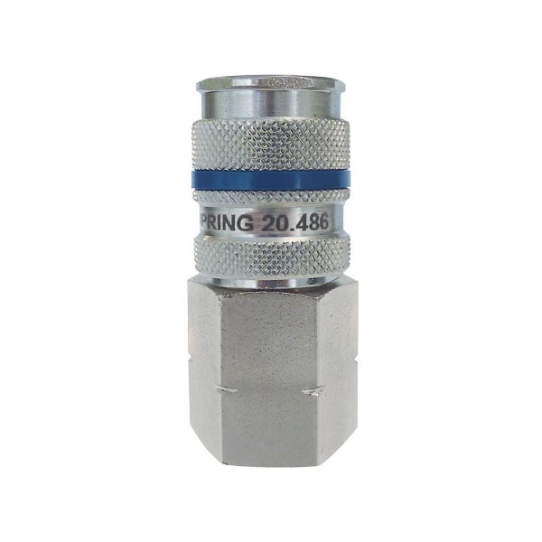 20.486 - Raccord rapide 1/4 industriel en acier 1/2 (F) NPT