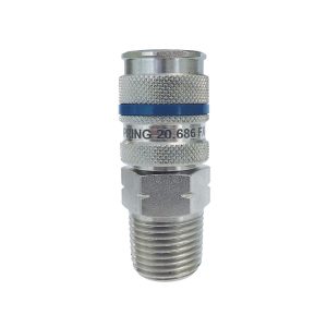 20.686 - 1/4 Industrial Steel Quick Coupler 1/2 (M) NPT