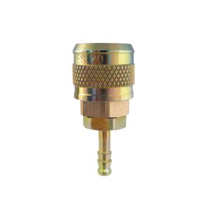 20.764 - 1/4 Industrial Brass Quick Coupler With 3/8 Hose Barb (Multiple of 10)