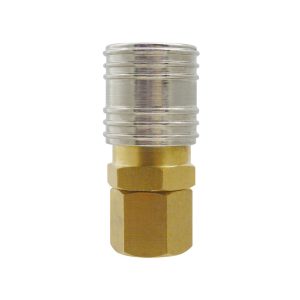 20.844 - Raccord rapide 1/4 industriel en laiton 1/4 (F) NPT (multiple de 10)
