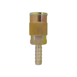 21.562 - 3/8 Industrial Steel Quick Coupler With 3/8 Hose Barb (Multiple of 5)