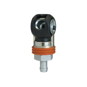 21.567 - Raccord rapide 3/8 industriel en acier avec barbillon pour tuyau 3/8
