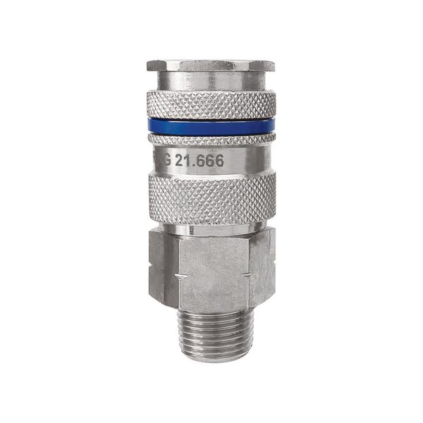 21.666 - Raccord rapide 3/8 industriel en laiton 3/8 (M) NPT