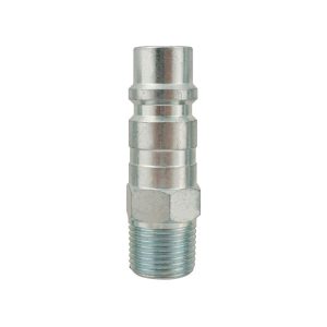 22.282 - 1/2 Industrial Steel Coupler Plug 1/2 (M) NPT (Multiple of 10)