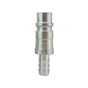 22.382 - 1/2 Industrial Steel Coupler Plug With 1/2 Hose Barb (Multiple of 10)