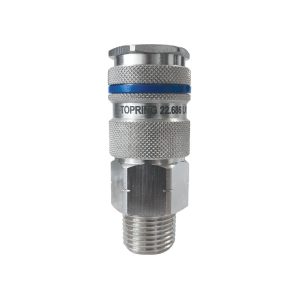 22.686 - 1/2 Industrial Brass Quick Coupler 1/2 (M) NPT