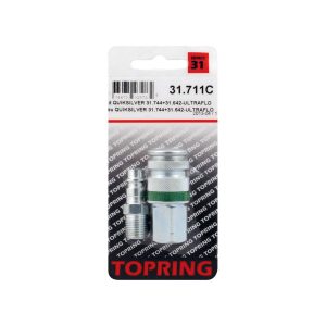 31.711C - Ensemble 7.8 mm Ultraflo avec raccord rapide en acier 1/4 (F) NPT et 1 embout