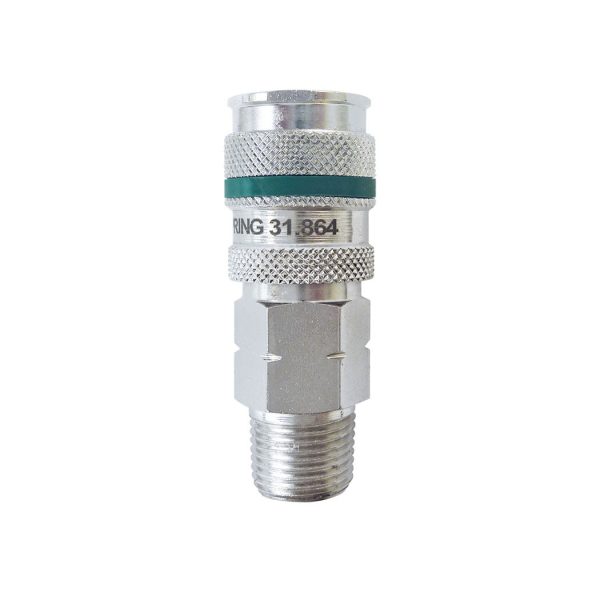 31.864 - Raccord rapide 7.8 mm Ultraflo en acier 3/8 (M) NPT