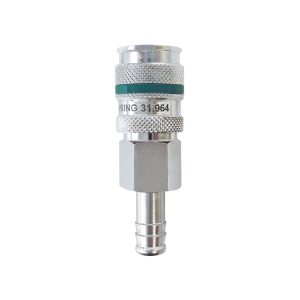 31.964 - Raccord rapide 7.8 mm Ultraflo en acier avec barbillon pour tuyau 3/8