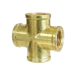 41.290 - Brass Cross Union 1/4 (F) NPT (Multiple of 5)