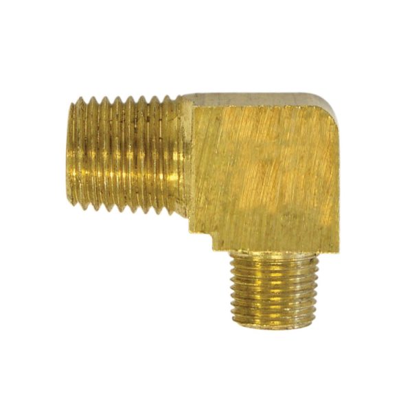 41.315 - Brass 90° Elbow Union 1/4 (M) to 1/4 (M) NPT (Multiple of 10)