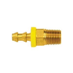 41.865 - Brass Push-On Hose Barb Adapter 1/2 to 1/4 (M) NPT (Multiple of 5)