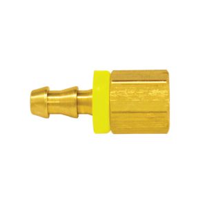 41.872 - Brass Push-On Hose Barb Adapter 3/8 to 1/4 (F) NPT (Multiple of 10)