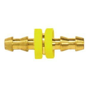 41.881 - Brass Push-On Hose Barb Union 3/8 (Multiple of 10)