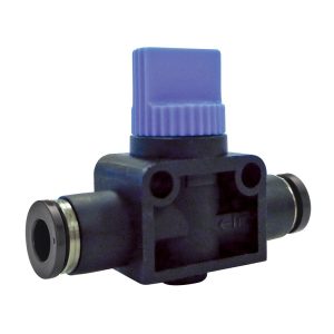 42.071 - Valve miniature 2 voies union autobloquant 6 mm (multiple de 2)