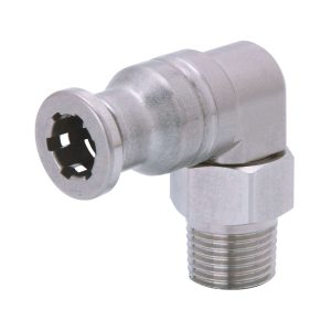 43.561 - Adaptateur en coude autobloquant 10 mm à 1/4 (M) BSPT