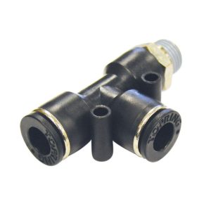 44.475 - 1/4 in. Push-to-Connect to 1/8 (M) NPT Tee Adapter (Multiple of 10)