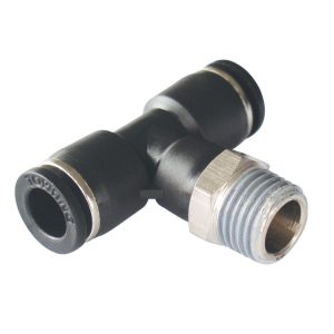 46.662 - 6 mm Push-to-Connect to 1/4 (M) BSPT Tee Adapter (Multiple of 10)