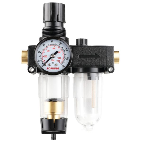 50.621A - Filtre régulateur 5 microns 15 à 125 PSI et lubrificateur 1/4 (F) NPT S50