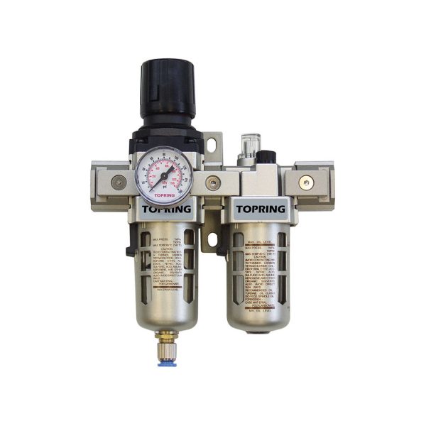 51.325 - Filtre régulateur 5 microns 5 à 125 PSI et lubrificateur 3/8 (F) NPT S51