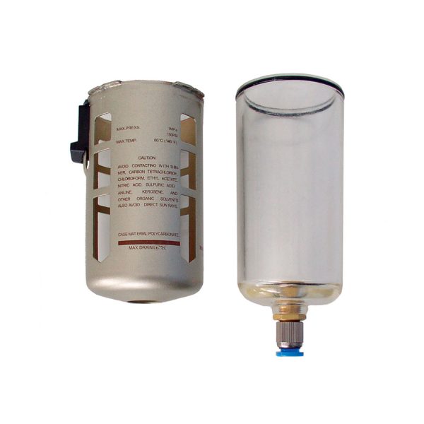 51.810 - Bol en polycarbonate 45 ml et protecteur pour filtre, filtre coalescent et filtre régulateur S51