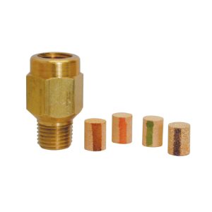 55.005 - Amortisseur de pression en laiton 1/4 (M-F) NPT