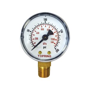 55.220 - Manomètre à sec en acier 2 po 0 à 200 PSI