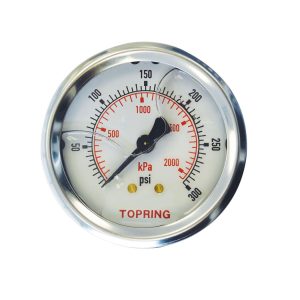 55.738 - Manomètre en inox avec glycérine 2-1/2 po 0 à 300 PSI
