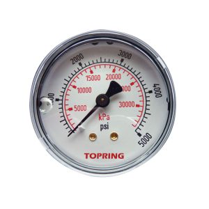 55.768 - Manomètre en inox avec glycérine 2-1/2 po 0 à 5000 PSI