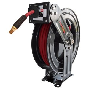 79.484 - Dévidoir L avec tuyau en polymère 3/8 D.I. de 50 pieds